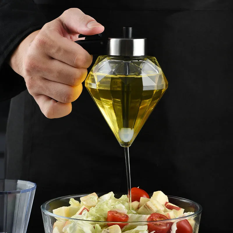 Glass Dust-Proof Vinegar Oil Bottle With One Key Press and Multi-Purpose - Bellarte Enchanté Glass Dust-Proof Vinegar Oil Bottle With One Key Press and Multi-Purpose
